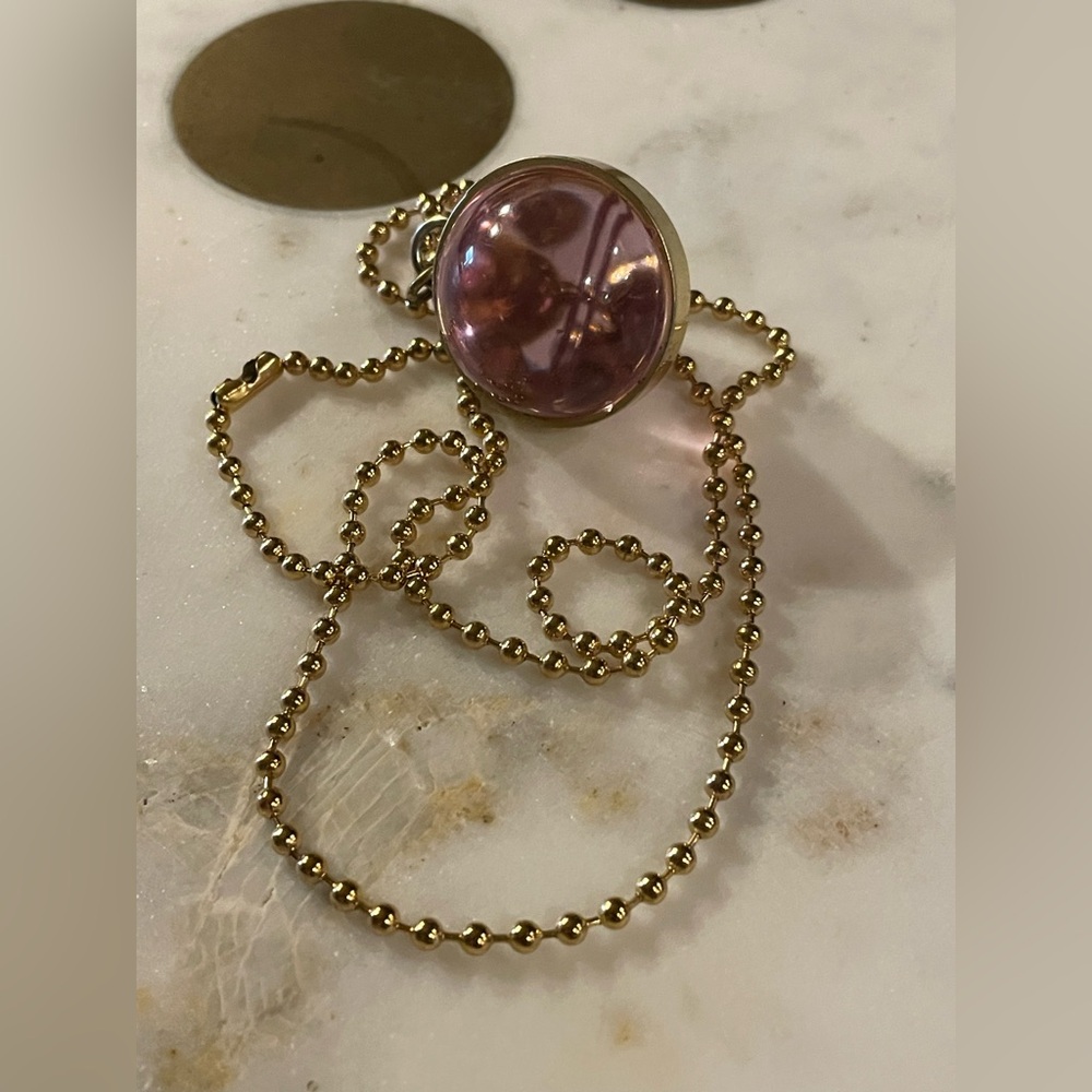 COACH Vintage Orb Sphere Transparent Bag Charm Keychain Pendant With Ball Chain - Picture 12 of 15
